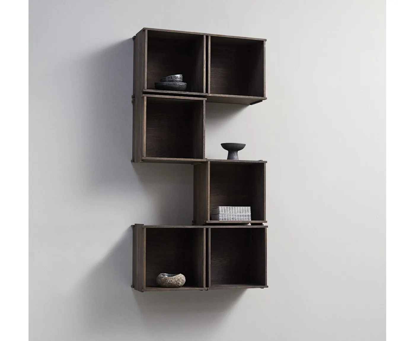 Muubs Blocks Vägghylla Smoked Oak 44x30