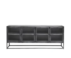 Muubs Boston 4 dörrar Sideboard Black Iron 180x73