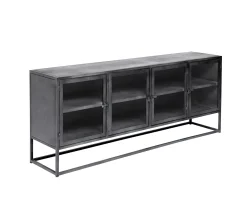 Muubs Boston 4 dörrar Sideboard Black Iron 180x73