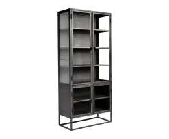 Muubs Boston Vitrinskåp Black Iron 90x200