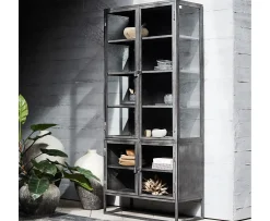 Muubs Boston Vitrinskåp Black Iron 90x200