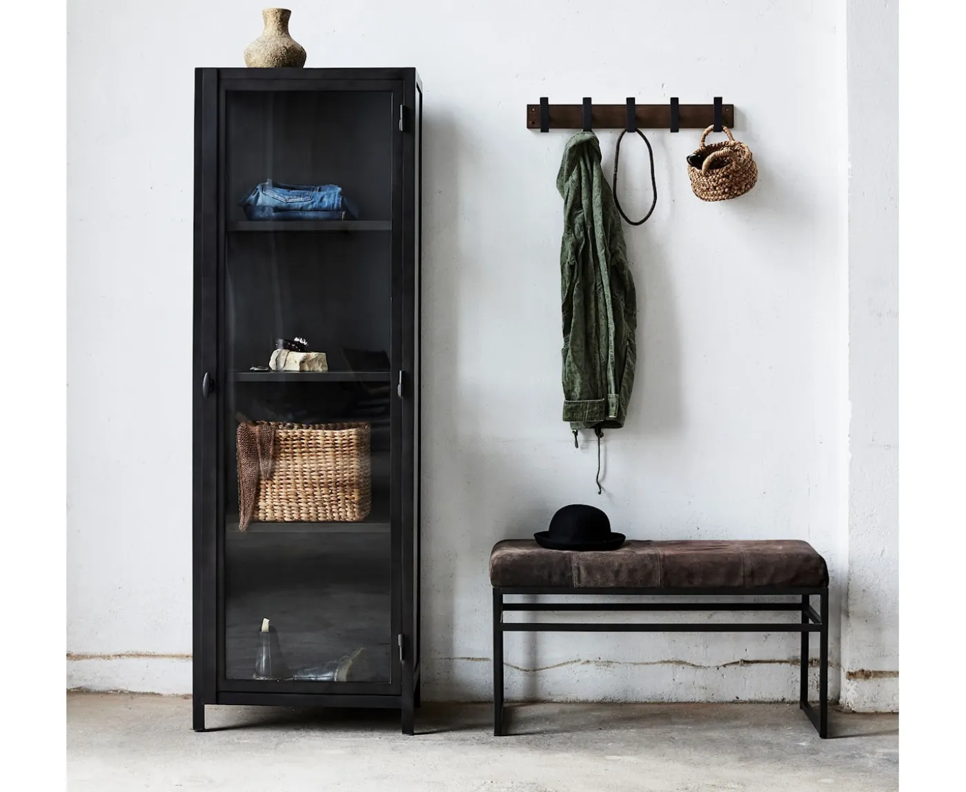 Muubs Bronx Bänk Black Iron/Suede Small