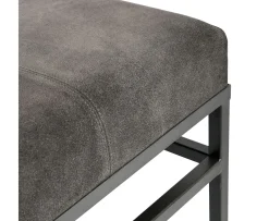 Muubs Bronx Bänk Black Iron/Suede Small