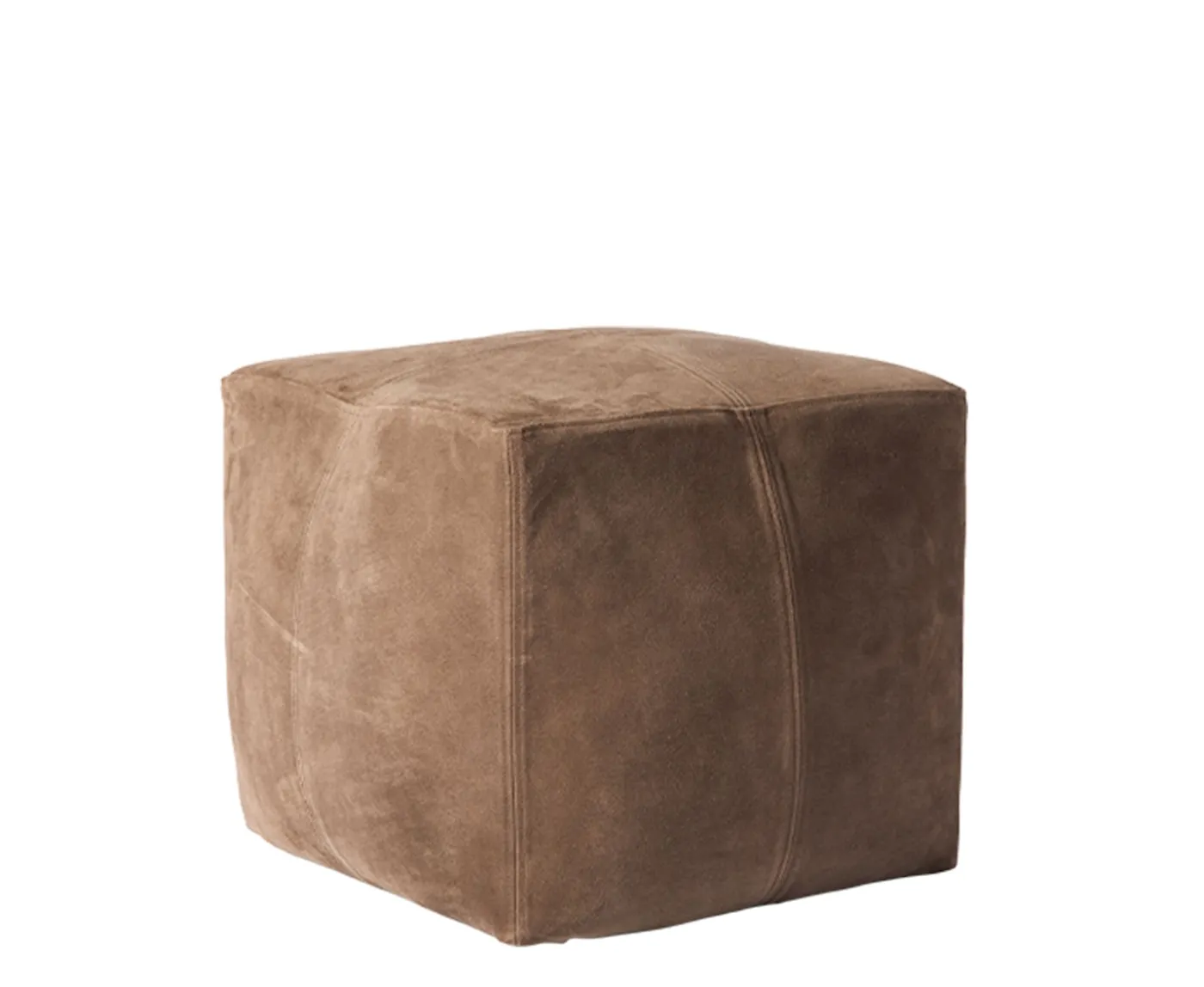 Muubs Bronx Sittpuff Brown Suede Large