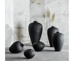Muubs Luna Kruka Black Terracotta Ø35