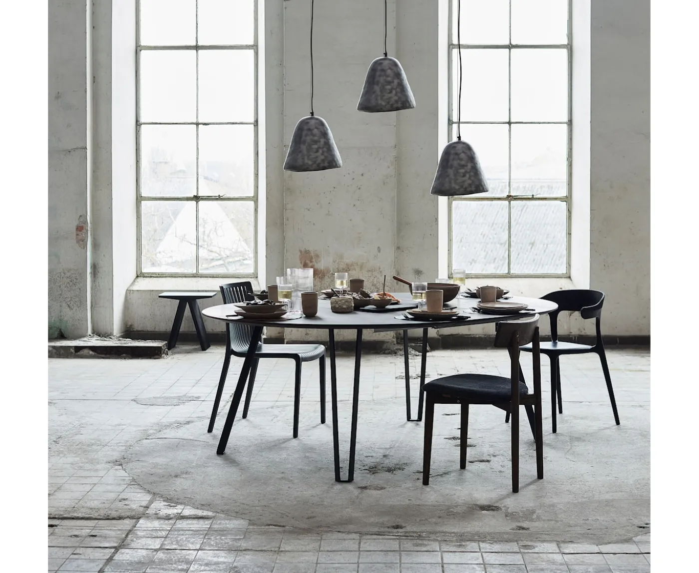 Muubs Tetra Matstol Dark Oiled Oak/Granite