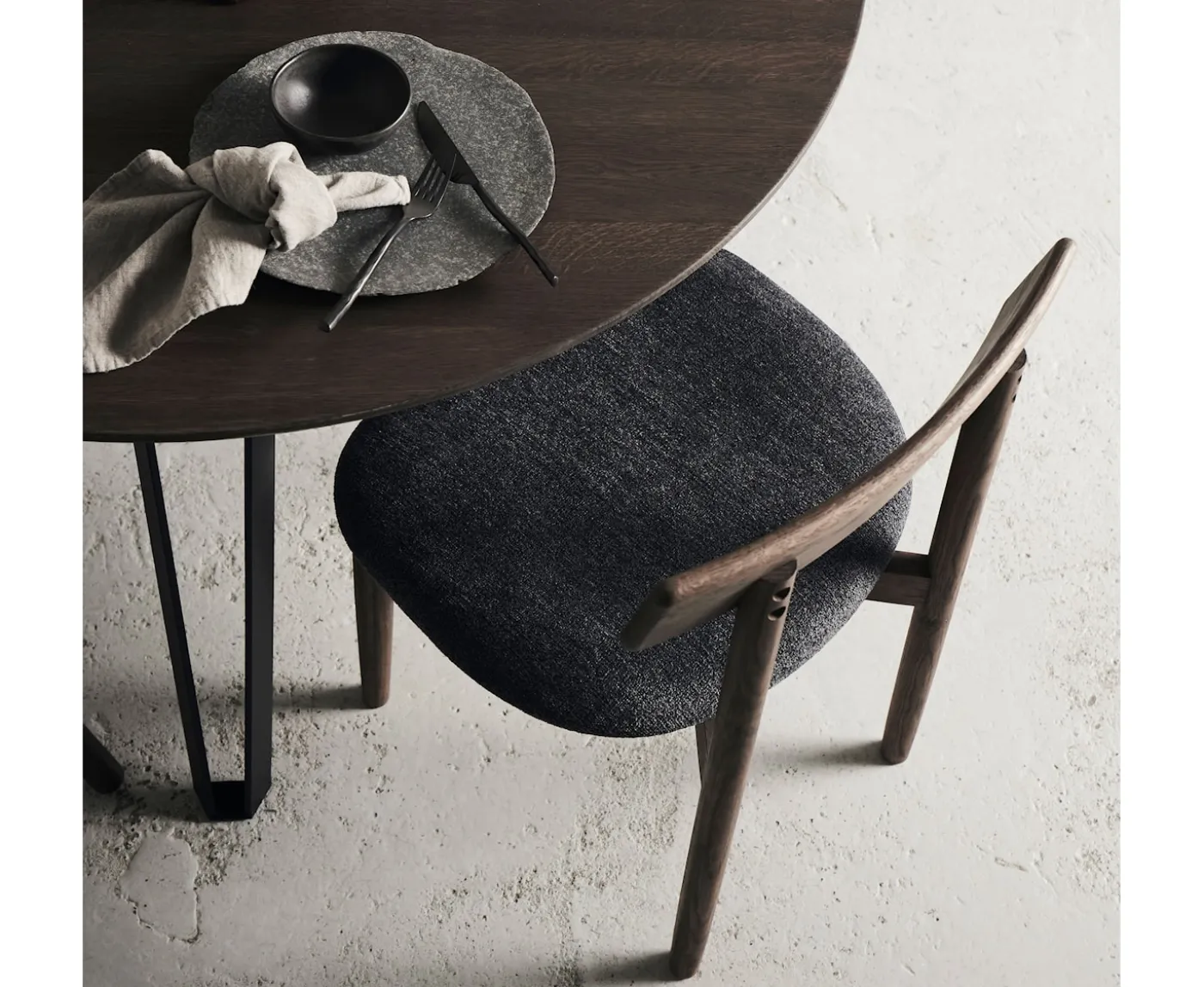 Muubs Tetra Matstol Dark Oiled Oak/Granite