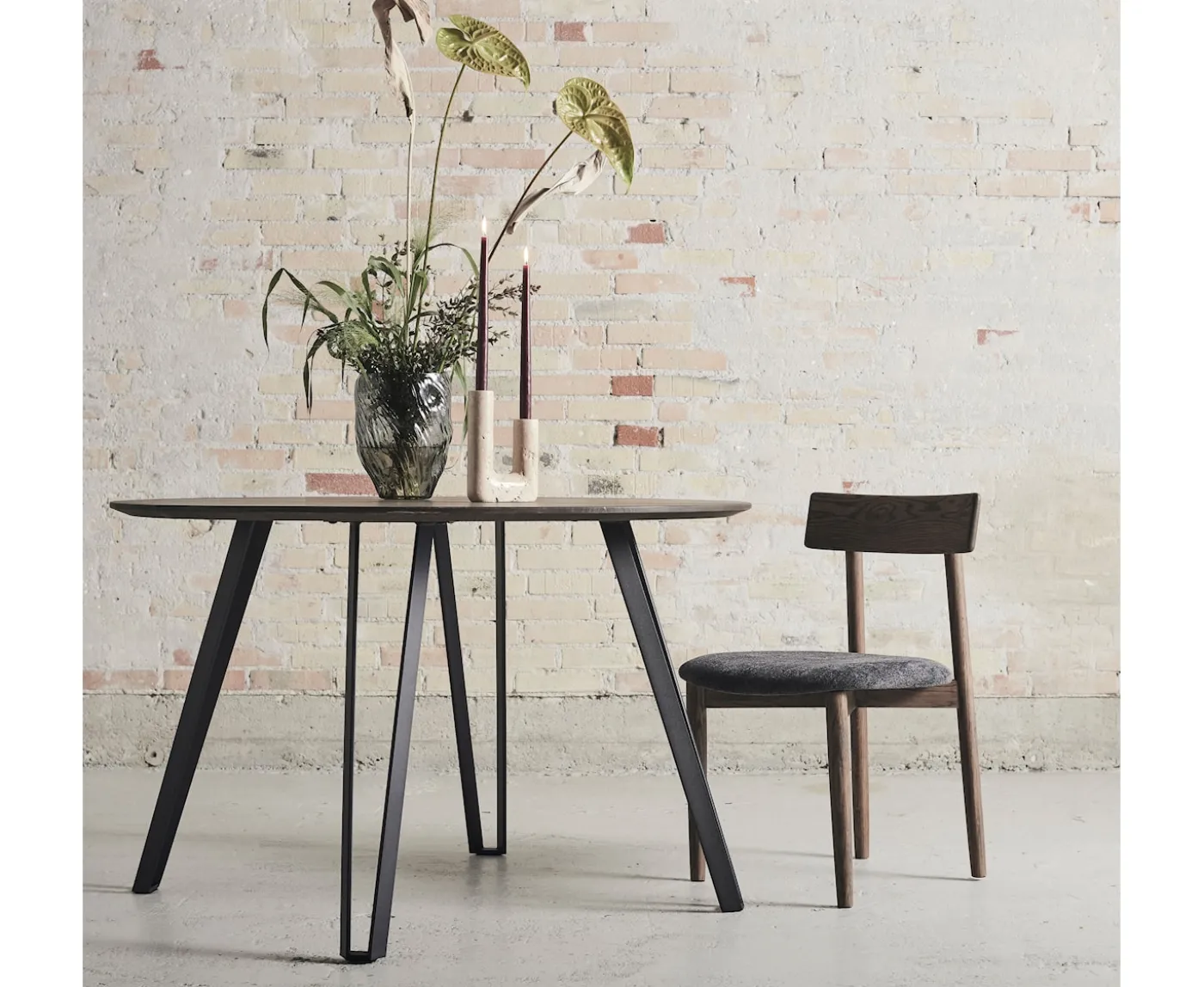 Muubs Tetra Matstol Dark Oiled Oak/Granite
