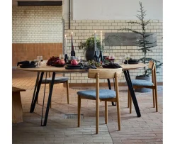 Muubs Tetra Matstol Nature Oiled Oak/Concrete