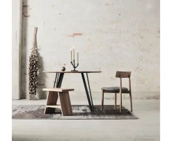 Muubs Tetra Matstol Nature Oiled Oak/Concrete