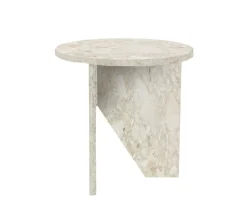 Muubs Verde Sidebord Cream Marble Ø40