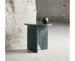 Muubs Verde Sidebord Green Marble Ø40