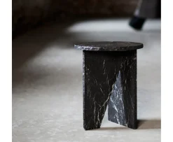 Muubs Verde Sidobord Black Marble Ø40