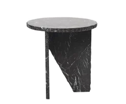 Muubs Verde Sidobord Black Marble Ø40