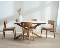 Nordic Home Abel Matstol PU Tan