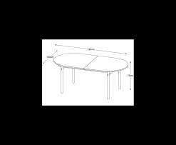 Nordic Home Alice Matbord Natural Oak 190cm