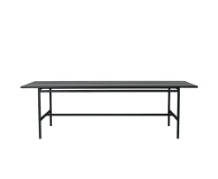 Nordic Home Almina Matbord Svartbetsad Ek 200cm