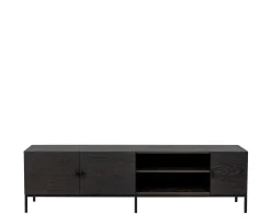 Nordic Home Almina TV-Bänk Brunbetsad Ek/Svart