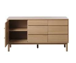 Nordic Home Andrea Sideboard Natural Oak 140cm