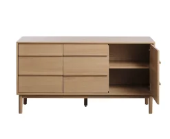 Nordic Home Andrea Sideboard Natural Oak 140cm