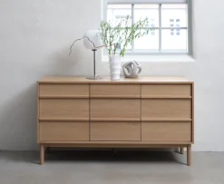 Nordic Home Andrea Sideboard Natural Oak 140cm