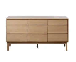 Nordic Home Andrea Sideboard Natural Oak 140cm