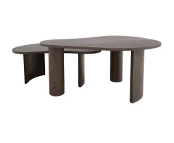 Nordic Home Carolin Satsbord Mörkbrun 2-pack