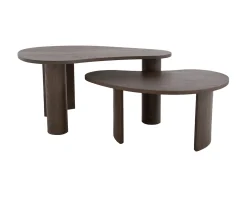 Nordic Home Carolin Satsbord Mörkbrun 2-pack