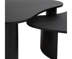Nordic Home Carolin Satsbord Svart 2-pack