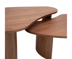 Nordic Home Carolin Satsbord Valnöt 2-pack
