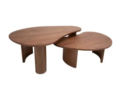 Nordic Home Carolin Satsbord Valnöt 2-pack