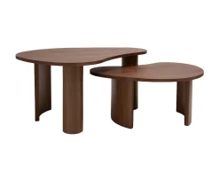Nordic Home Carolin Satsbord Valnöt 2-pack