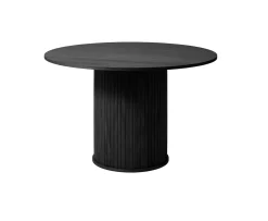Nordic Home Dara Matbord Ek Black Ø120
