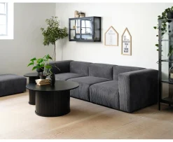 Nordic Home Dara Soffbord Ek Black Ø90
