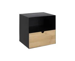Nordic Home Eden Vägghängt Sängbord Svart/Bambu