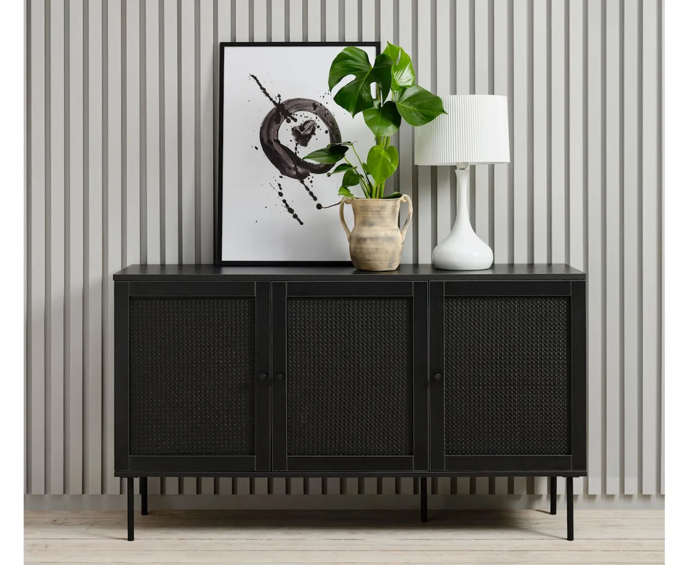 Nordic Home Elin Sideboard Black 140cm