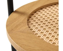 Nordic Home Elin Sidobord Oak Ø50