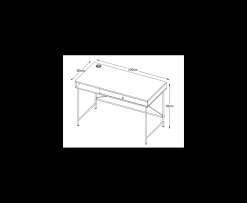 Nordic Home Elin Skrivbord Black 120cm