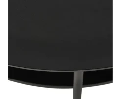 Nordic Home Elin Soffbord Black Ø80