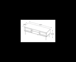 Nordic Home Elin TV-bänk Black 120cm