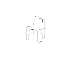 Nordic Home Eva Matstol Dusty Blue
