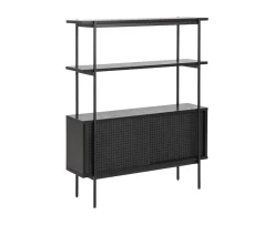 Nordic Home Evelyn Bokhylla Svart 114cm
