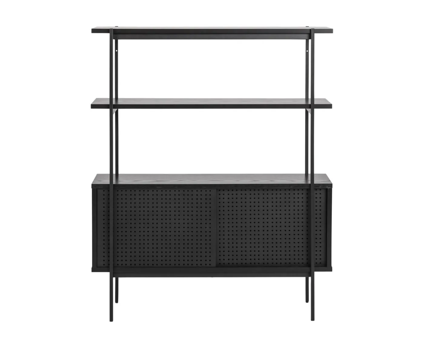 Nordic Home Evelyn Bokhylla Svart 114cm