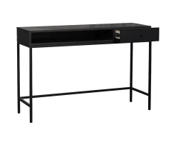 Nordic Home Ezra Konsolbord Svartbetsad Ek 120cm
