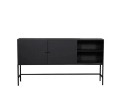 Nordic Home Ezra Sideboard Svartbetsad Ek 160cm