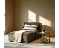 Nordic Home Filippa Sidobord Olive Green 45x45