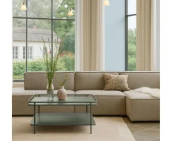 Nordic Home Filippa Soffbord Olive Green 75x75