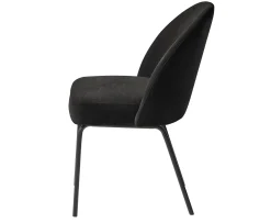Nordic Home Hannah Matstol Chenille Black