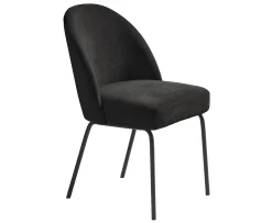 Nordic Home Hannah Matstol Chenille Black