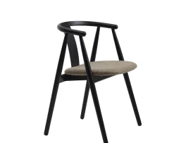 Nordic Home Henry Karmstol Black/Latte